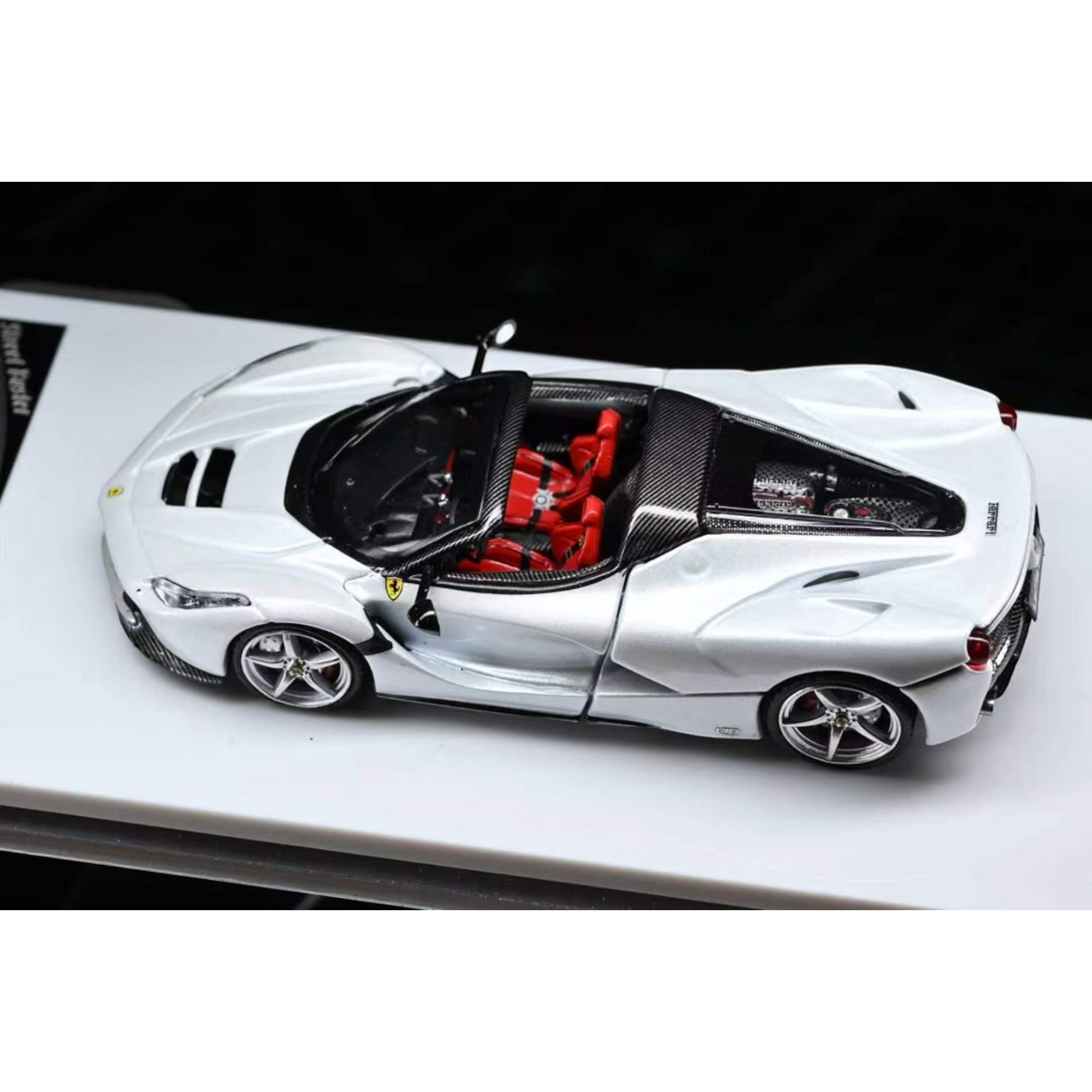 Lot57Supplies Diecast Shop Street Buster 1:64 scale white F150 Aperta supercar model with red interior