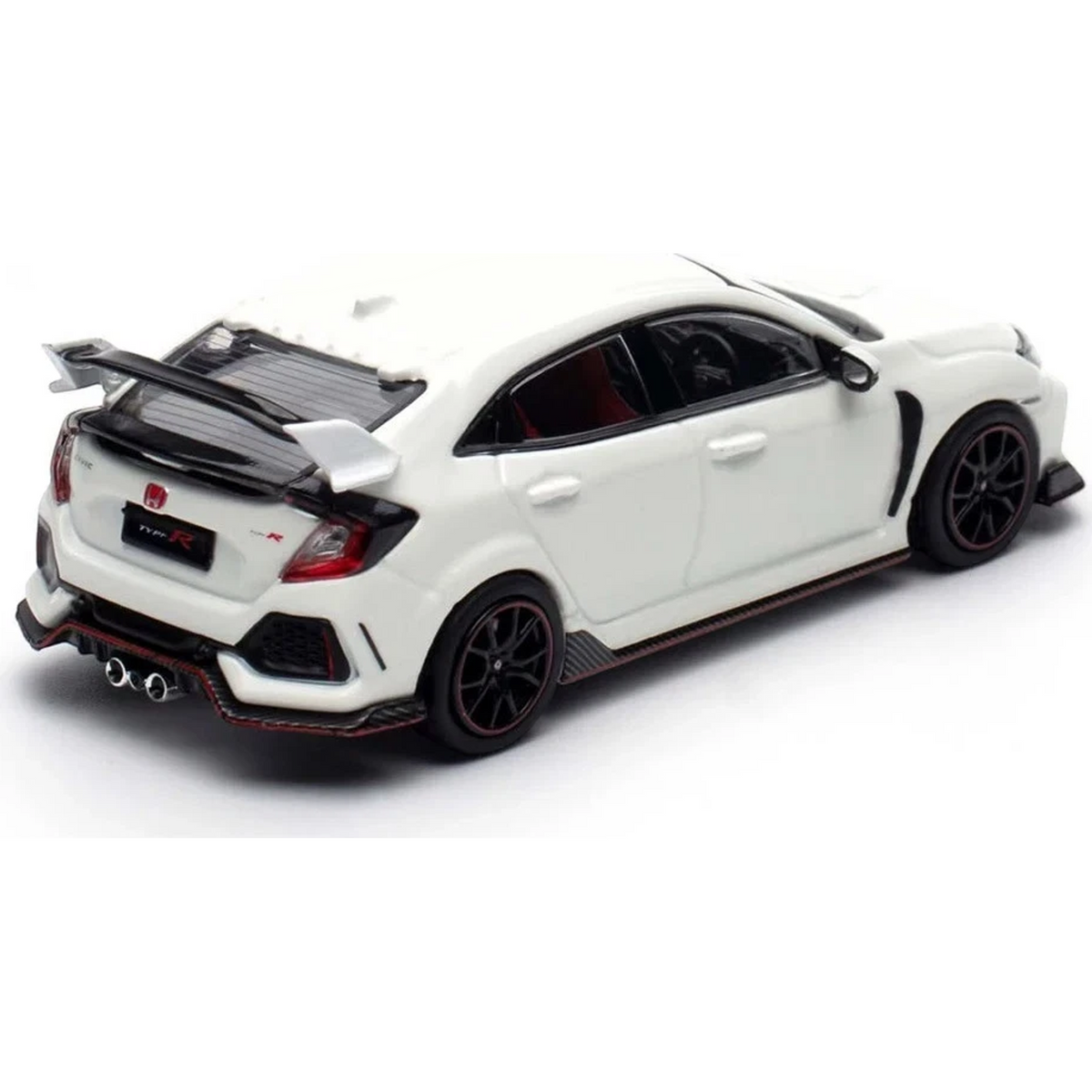 Lot57Supplies Diecast Shop white INNO64 Honda Civic Type-R FK8 1:64 scale die-cast model car rear view