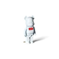 Lot57Supplies Diecast Shop 1:64 scale white resin Hype Bear figure with a red chest logo on a white background