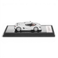 Lot57Supplies Diecast Shop 1:64 scale white LCD Koenigsegg CC850 diecast model car on a display base