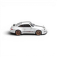 Lot57Supplies Diecast Shop Flame Model 1:64 scale white Porsche 911 Gunther Werks 400R resin model car side view