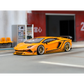 Lot57Supplies Diecast Shop Rotating Wheel 1:64 scale iridescent yellow Rowen Aventador S diecast model car