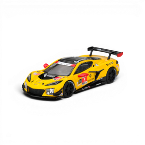 Lot57Supplies Diecast Shop Mini GT 1:64 scale yellow Chevrolet Corvette Z06 GT3.R diecast race car model