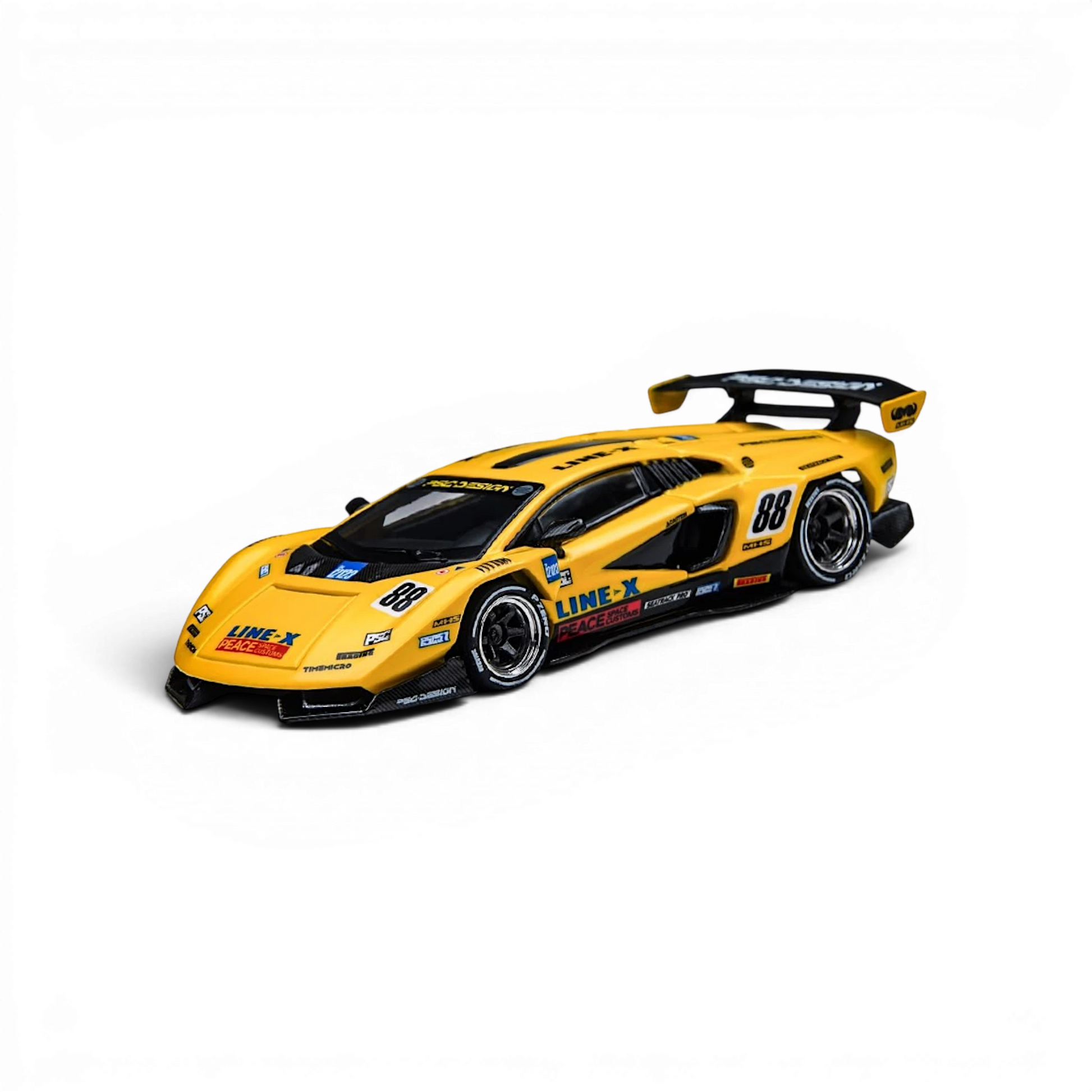Lot57Supplies Diecast Shop TimeMicro x PSC DESIGN Countach V GT Tribute 1:64 scale yellow diecast race car model