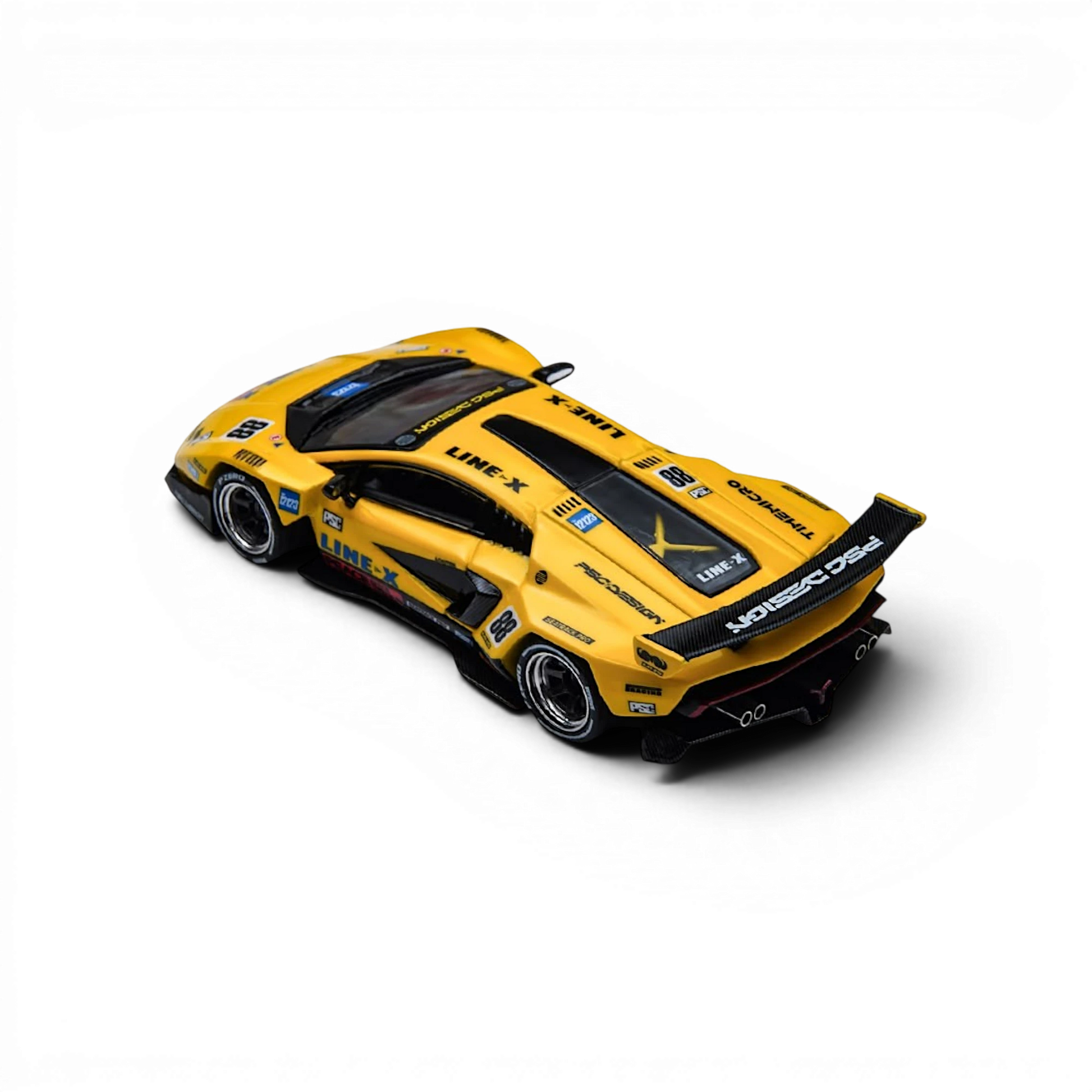 Lot57Supplies Diecast Shop 1:64 scale TimeMicro x PSC DESIGN Countach V GT Tribute diecast model in yellow