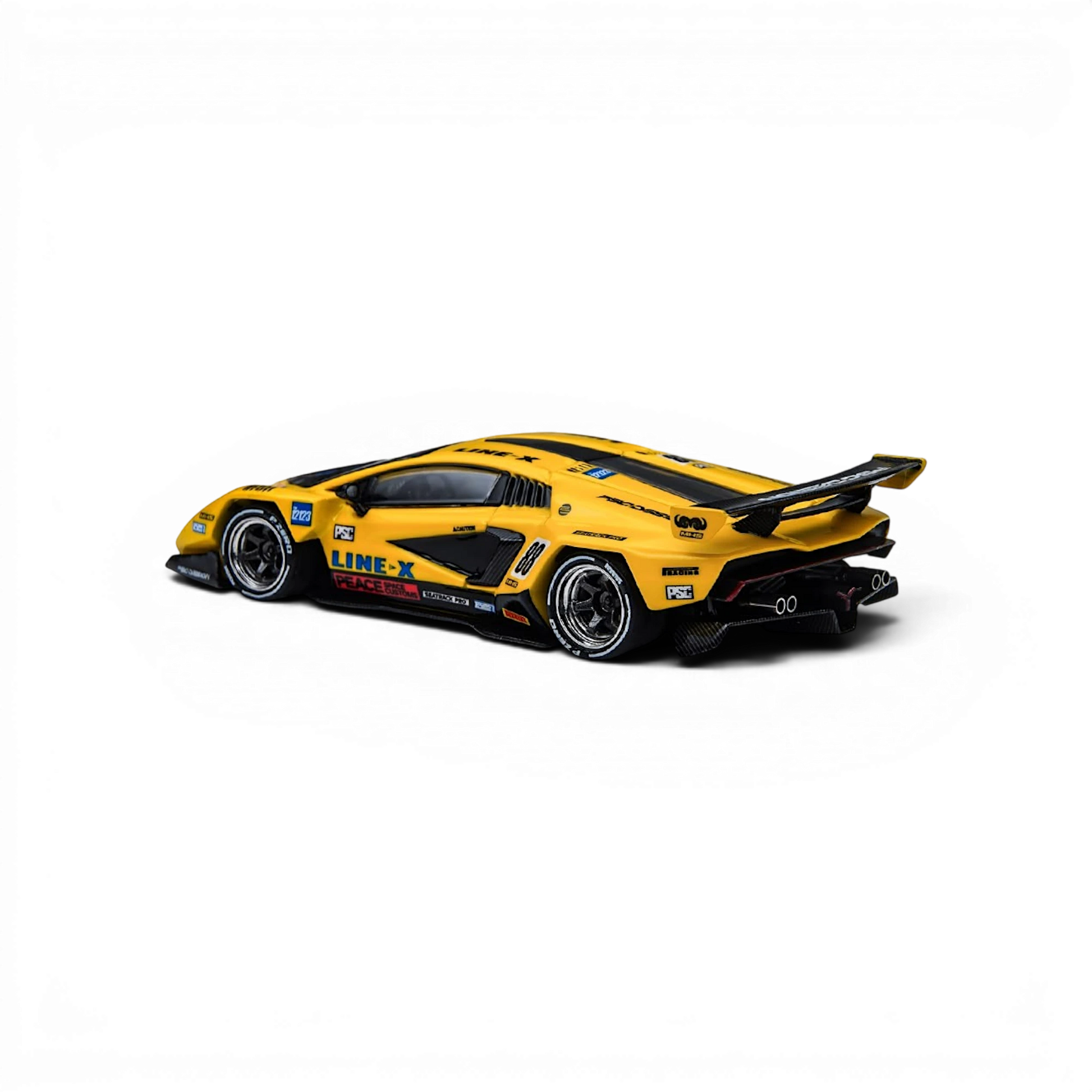 Lot57Supplies Diecast Shop 1:64 scale yellow TimeMicro x PSC DESIGN Countach V GT Tribute diecast model car