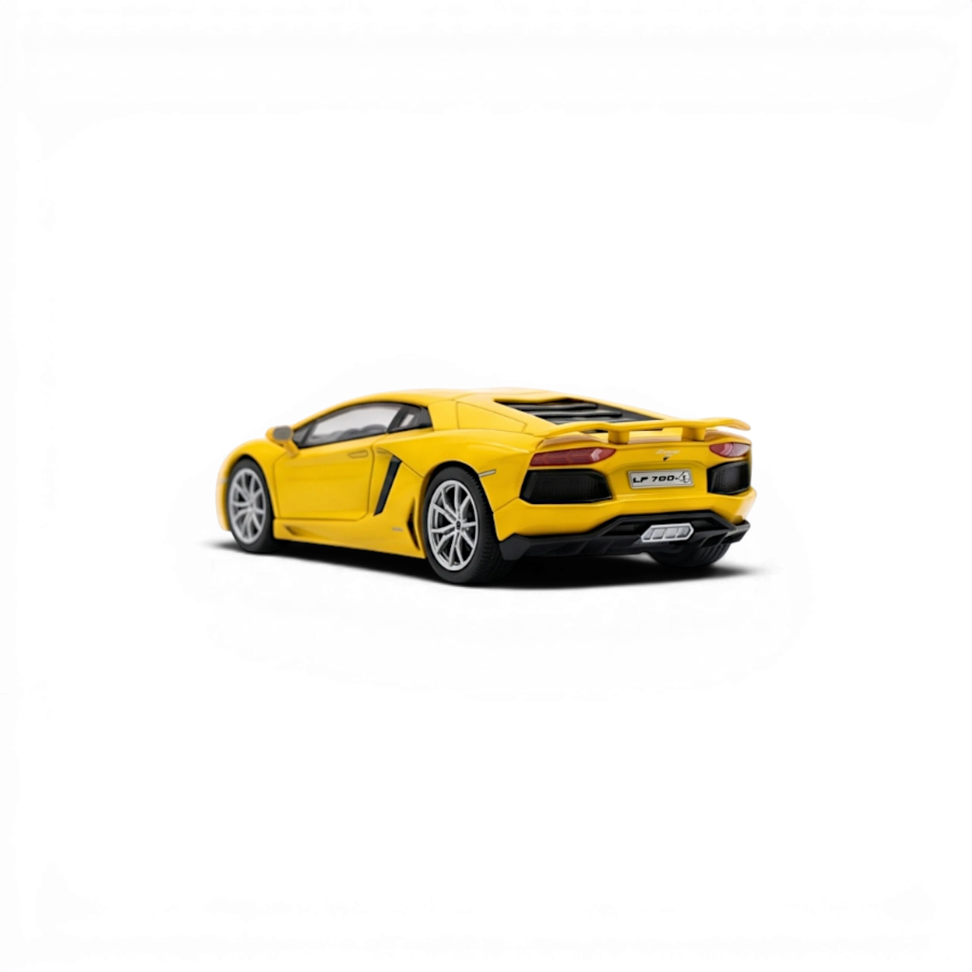 Lot57Supplies Diecast Shop yellow 1:64 Phantom Speed Lamborghini Aventador LP700 model car with alloy chassis.