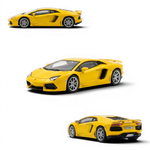 Lot57Supplies Diecast Shop yellow Lamborghini Aventador LP700 1:64 scale model car. Limited edition.