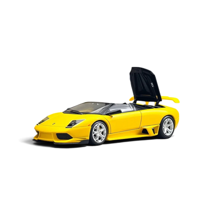 Lot57Supplies Diecast Shop Phantom Knight yellow Lamborghini Murcielago LP640 Roadster 1:64 scale diecast model car