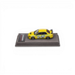 Lot57Supplies Diecast Shop yellow IHCM Mitsubishi Lancer Evolution IX GSR 1:64 scale model on a grey display base.