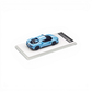 Lot57Supplies Diecast Shop 1:64 scale Zincit Model 296GTB diecast car in baby blue with white racing stripes.