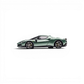 Lot57Supplies Diecast Shop Zincit Model 296GTB diecast car in British green with white stripes, 1:64 scale side view.