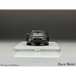 Lot57Supplies Diecast Shop Zincit Model 992Targa in oak green, 1:64 scale diecast car, rear view on display stand.
