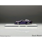 Lot57Supplies Diecast Shop Zincit Model 992Targa diecast car in metallic purple, 1:64 scale side view on display base