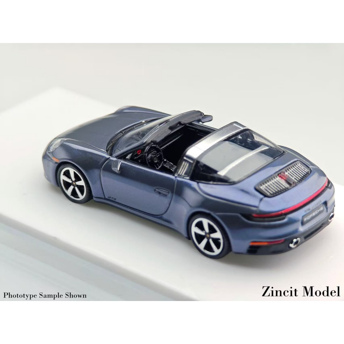 Lot57Supplies Diecast Shop Zincit Model 992Targa diecast car in shark grey, 1:64 scale limited edition model.