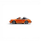 Lot57Supplies Diecast Shop Zincit Model 1:64 scale metallic racing orange Singer Targa diecast car side view