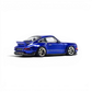 Lot57Supplies Diecast Shop Zincit 1:64 scale Singer DLS diecast model car in metallic sapphire blue with rear spoiler.