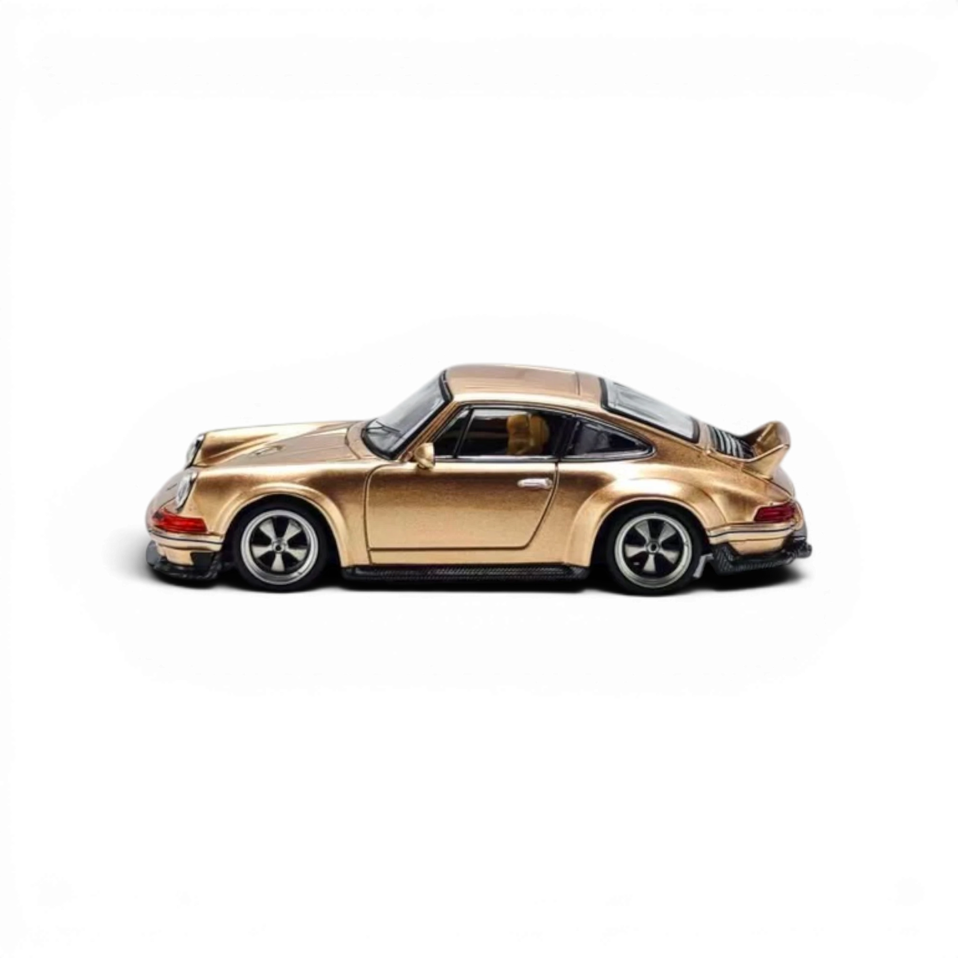 Zincit Singer DLS diecast model car in vintage champagne gold from Lot57Supplies Diecast Shop, 1:64 scale.