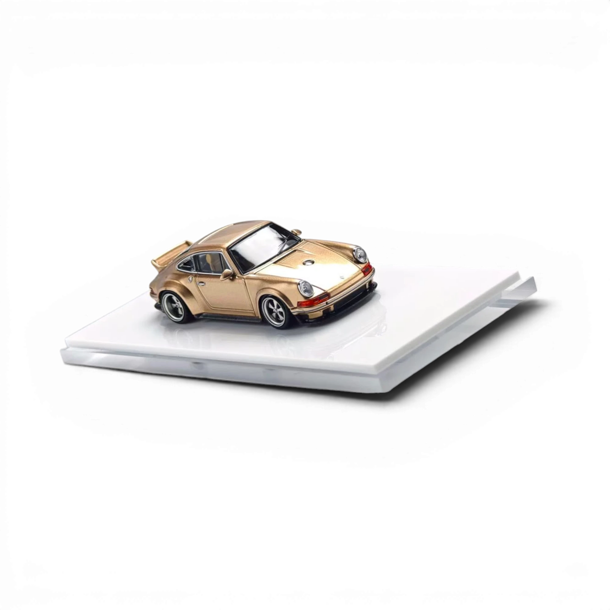 Zincit Singer DLS diecast model car in vintage champagne gold by Lot57Supplies Diecast Shop, 1:64 scale collectible.