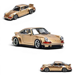Zincit Singer DLS diecast model car in vintage champagne gold, 1:64 scale, available at Lot57Supplies Diecast Shop.