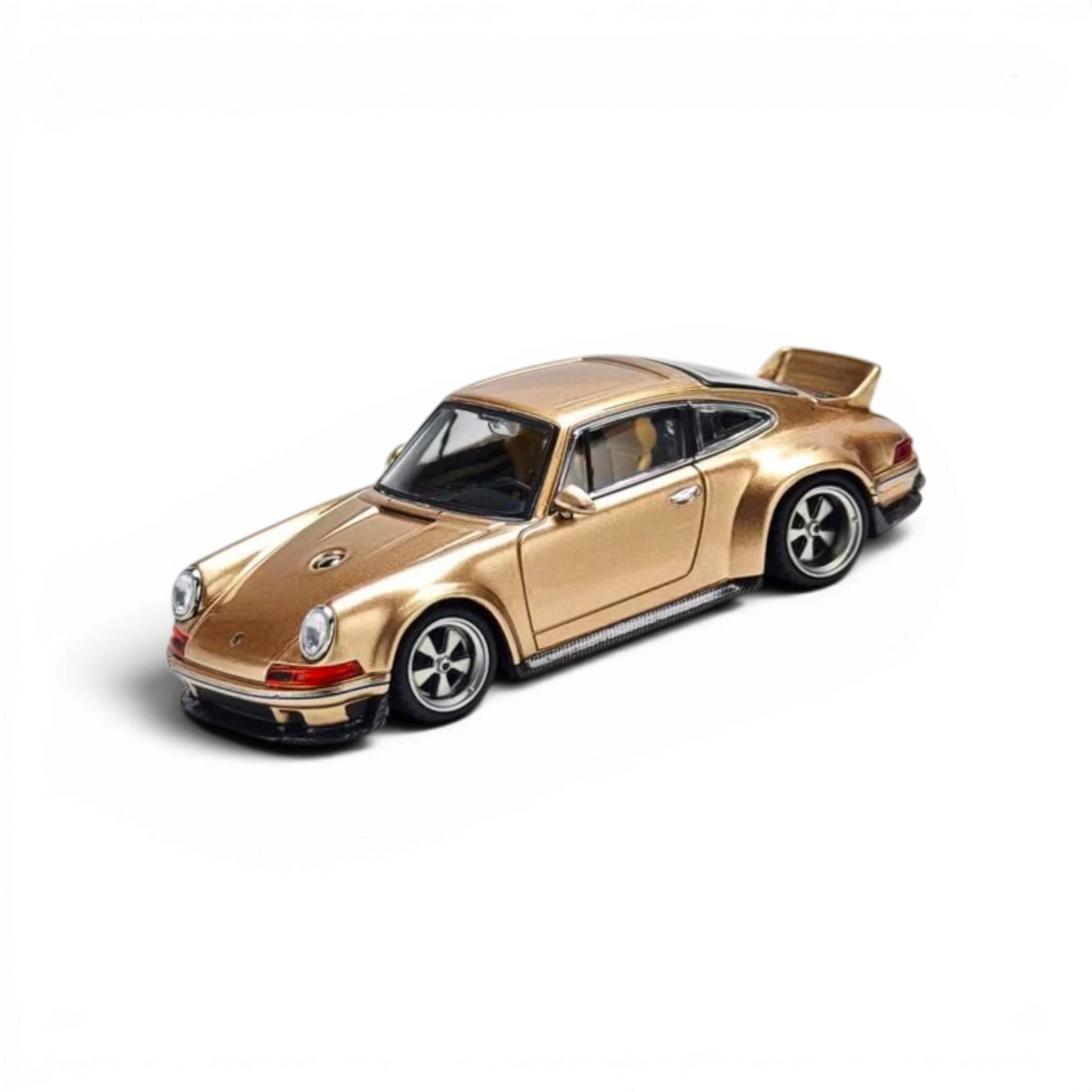Lot57Supplies Diecast Shop Zincit 1:64 scale Singer DLS diecast model car in vintage champagne gold finish.