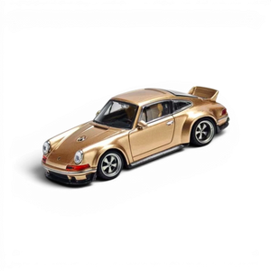 Lot57Supplies Diecast Shop Zincit 1:64 scale Singer DLS diecast model car in vintage champagne gold finish.
