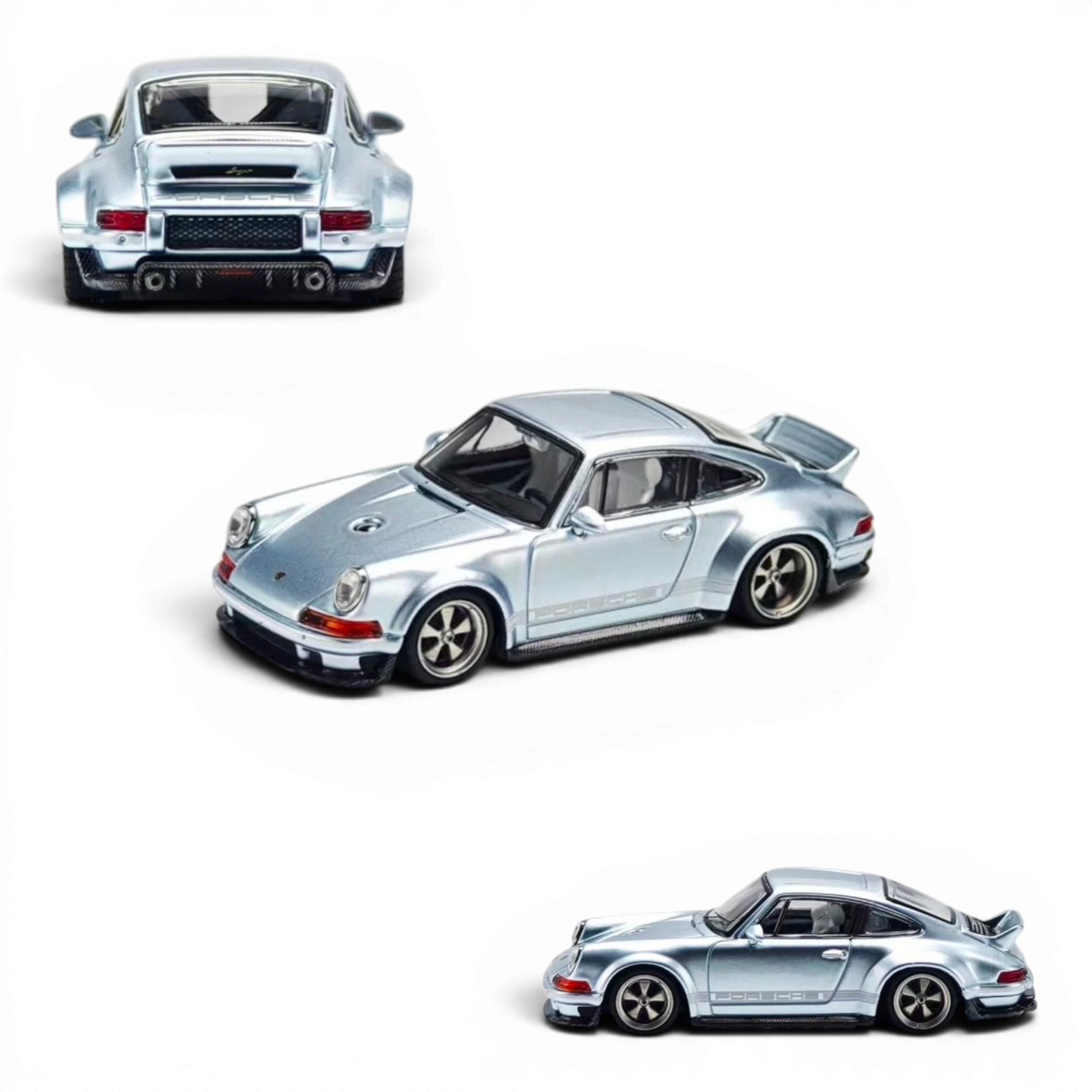 Zincit Singer DLS 1:64 scale diecast model car in ice blue from Lot57Supplies Diecast Shop, shown from multiple angles.