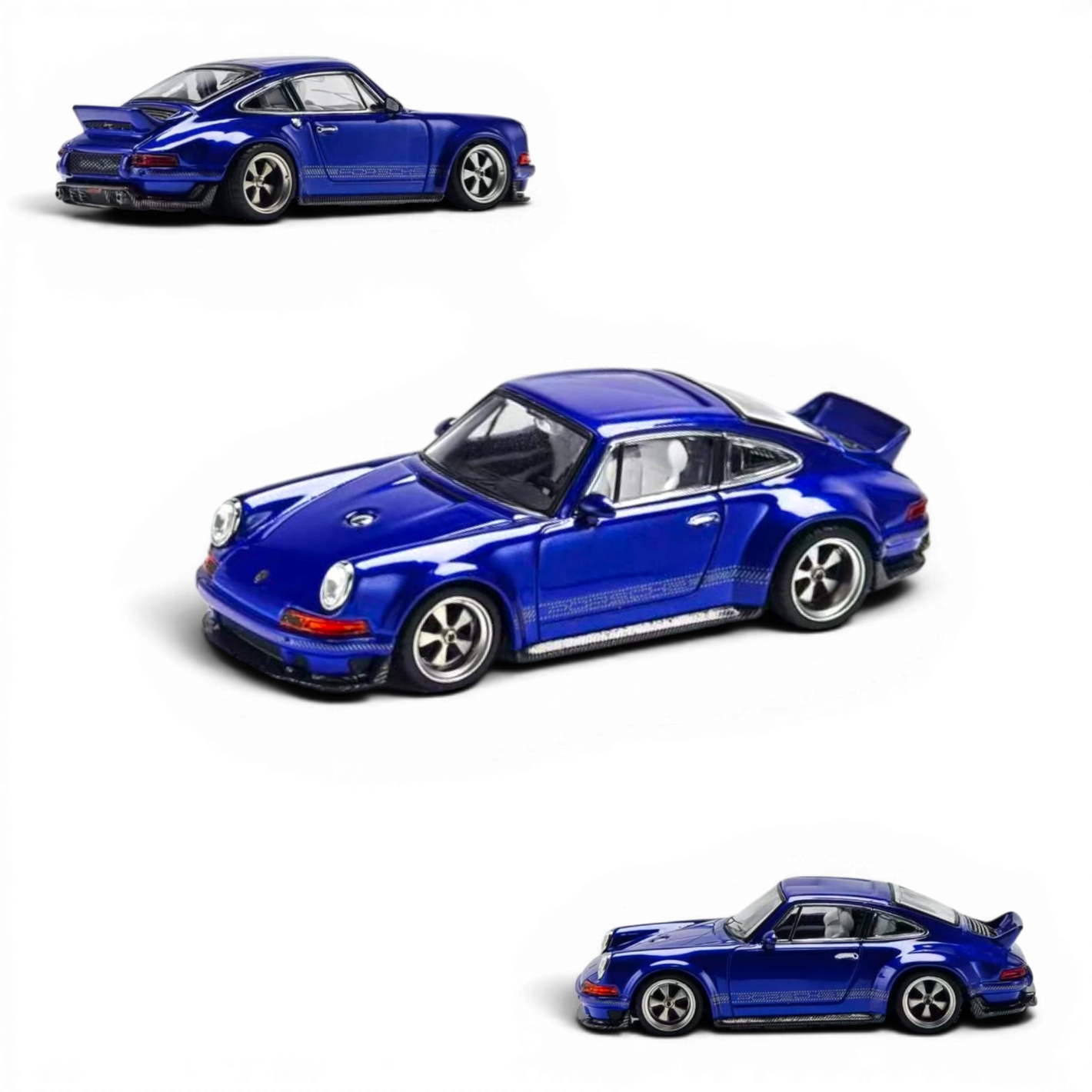 Zincit 1:64 scale diecast Singer DLS in Sapphire Blue, available at Lot57Supplies Diecast Shop.