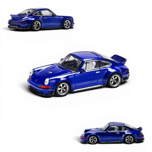 Zincit 1:64 scale diecast Singer DLS in Sapphire Blue, available at Lot57Supplies Diecast Shop.