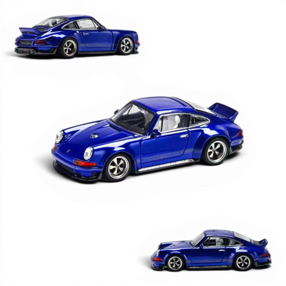 Zincit 1:64 scale diecast Singer DLS in Sapphire Blue, available at Lot57Supplies Diecast Shop.