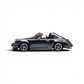 Lot57Supplies Diecast Shop Zincit Model 1:64 scale metallic dark gray Singer Targa diecast car side view