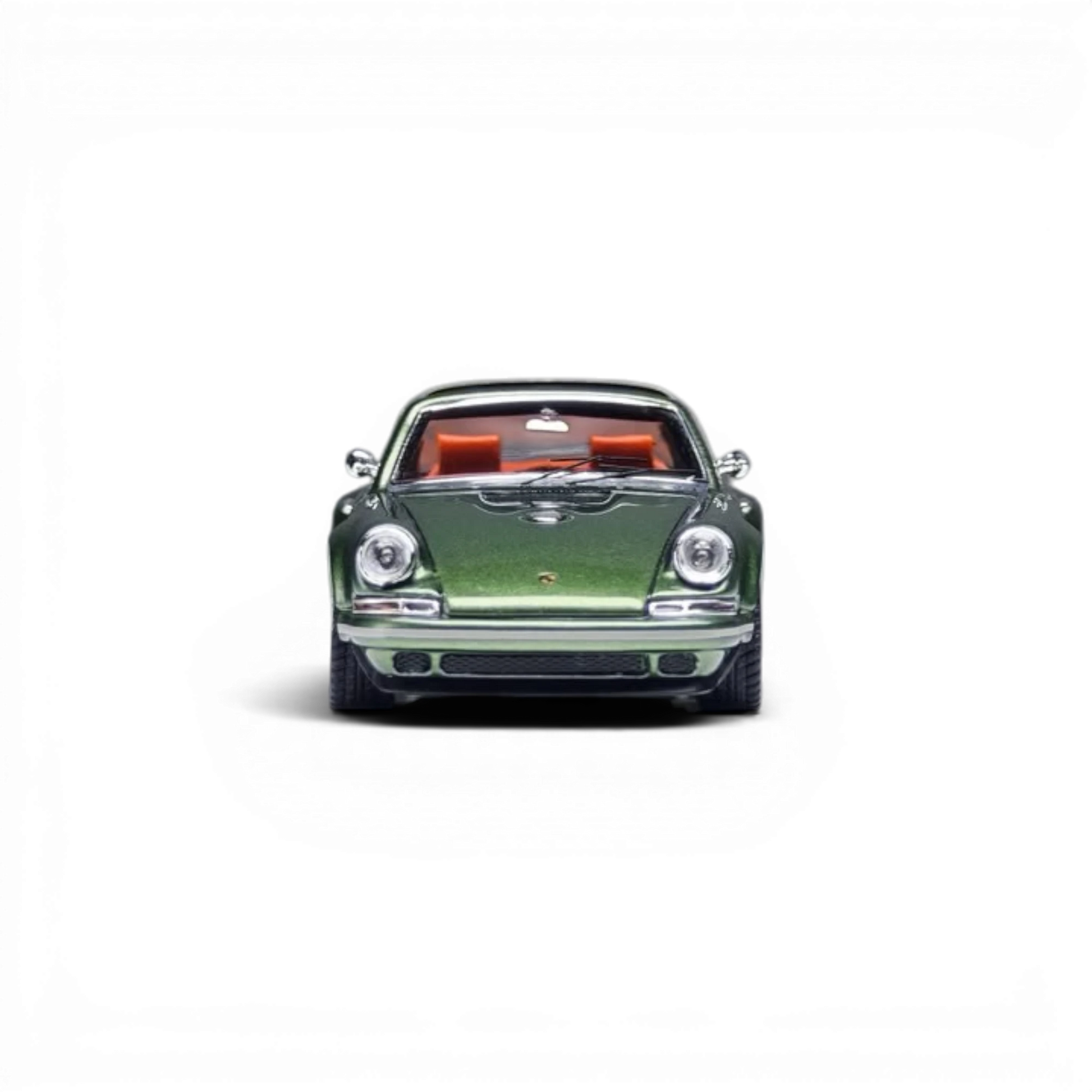 Zincit Model classic Singer Targa in Oak Green from Lot57Supplies Diecast Shop, 1:64 scale diecast car front view.