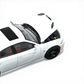 Lot57Supplies Diecast Shop 1:64 scale white 2023 Dodge Charger SRT Hellcat model with hood open, showing engine detail.