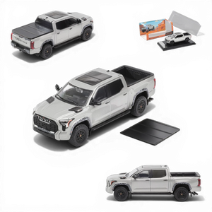 Lot57Supplies Diecast Shop GCD Toyota Tundra 1:64 scale silver diecast pickup truck with TRD Pro details and accessories.