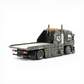 Lot57Supplies Diecast Shop: 1:64 scale grey diecast KamaZ tow truck with Monster Energy livery, flatbed, and number 43.