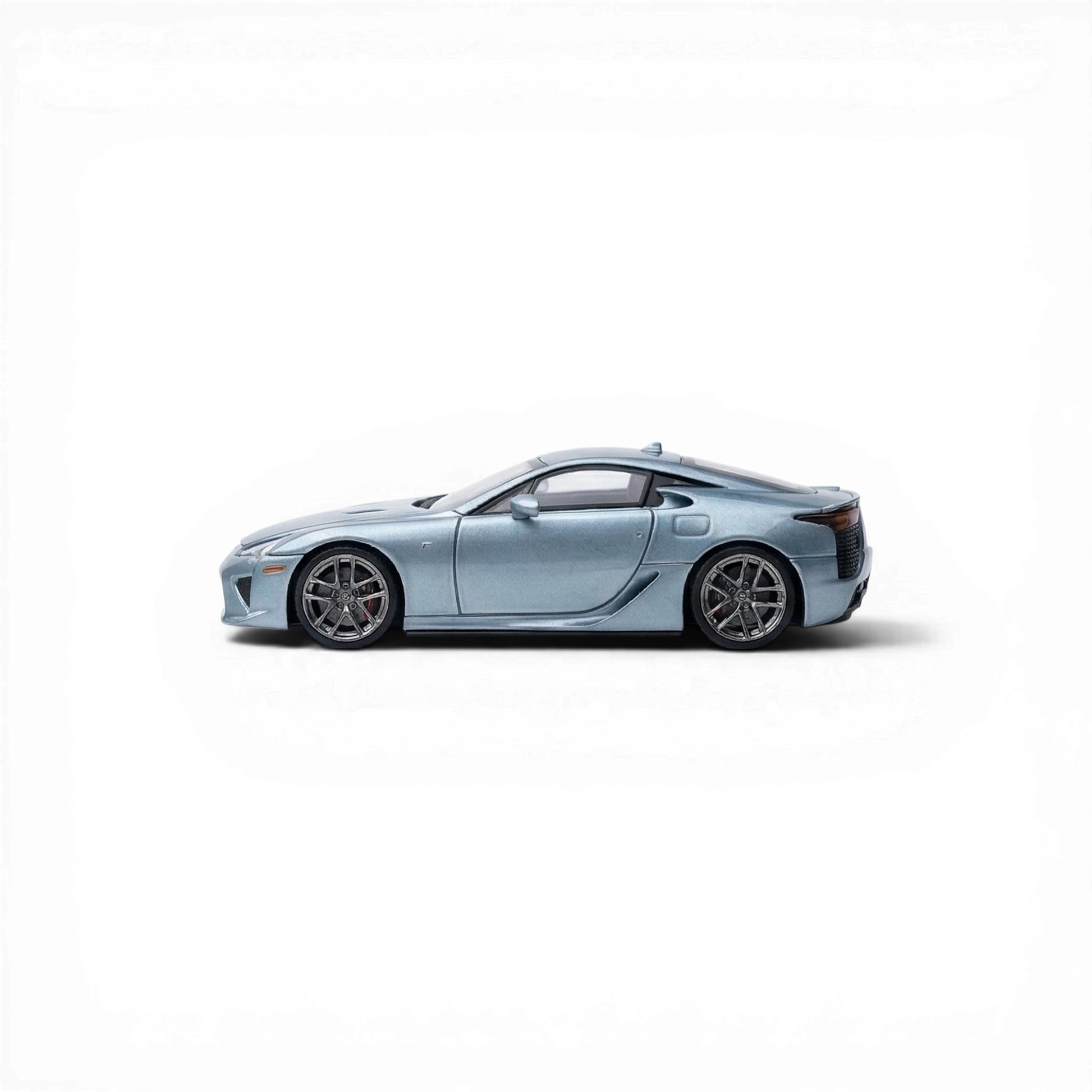 Lot57Supplies Diecast Shop Glacier Blue 1:64 Lexus LFA diecast model with opening hood and detailed engine.
