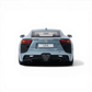 Lot57Supplies Diecast Shop Glacier Blue Lexus LFA 1:64 scale diecast model car with triple exhaust and detailed rear.