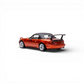 Lot57Supplies diecast model of a red Mazda Miata MX-5 with a black soft top and spoiler. 1:64 scale.