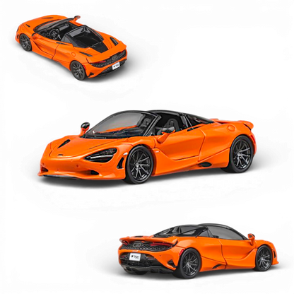 Lot57Supplies Diecast Shop: CM Model 1:64 scale McLaren 750S Spider in Ember Orange diecast with removable top cover.
