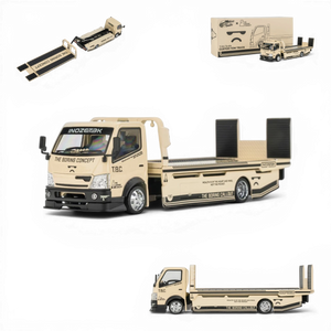 Lot57Supplies Diecast Shop 1:64 scale custom hauler diecast model with TBC livery, dual trailer modes, and custom wide-body kit.