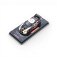 Lot57Supplies Diecast Shop: White and black 1:64 scale diecast model of a Nissan GT-R R35 widebody with Aorus livery and anime graphics.