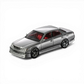 Lot57Supplies Diecast Shop silver 1:64 scale Mortal 64 Cresta diecast model with red interior and metallic paint.