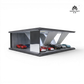 Lot57Supplies Diecast Shop 1:64 scale underground parking garage display with LED lighting and concrete walls.