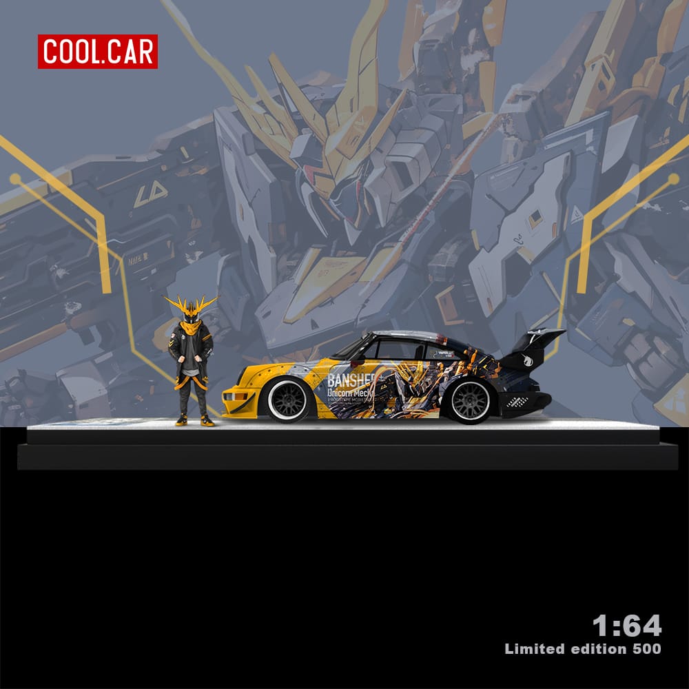 Cool Car Porsche RWB 964 BANSHEE MECHA Livery 1:64