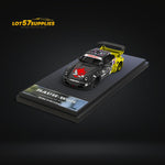 Mini Station Porsche RWB 964 Samurai Cyberpunk 2077 Black / Yellow Figure Version 1:64