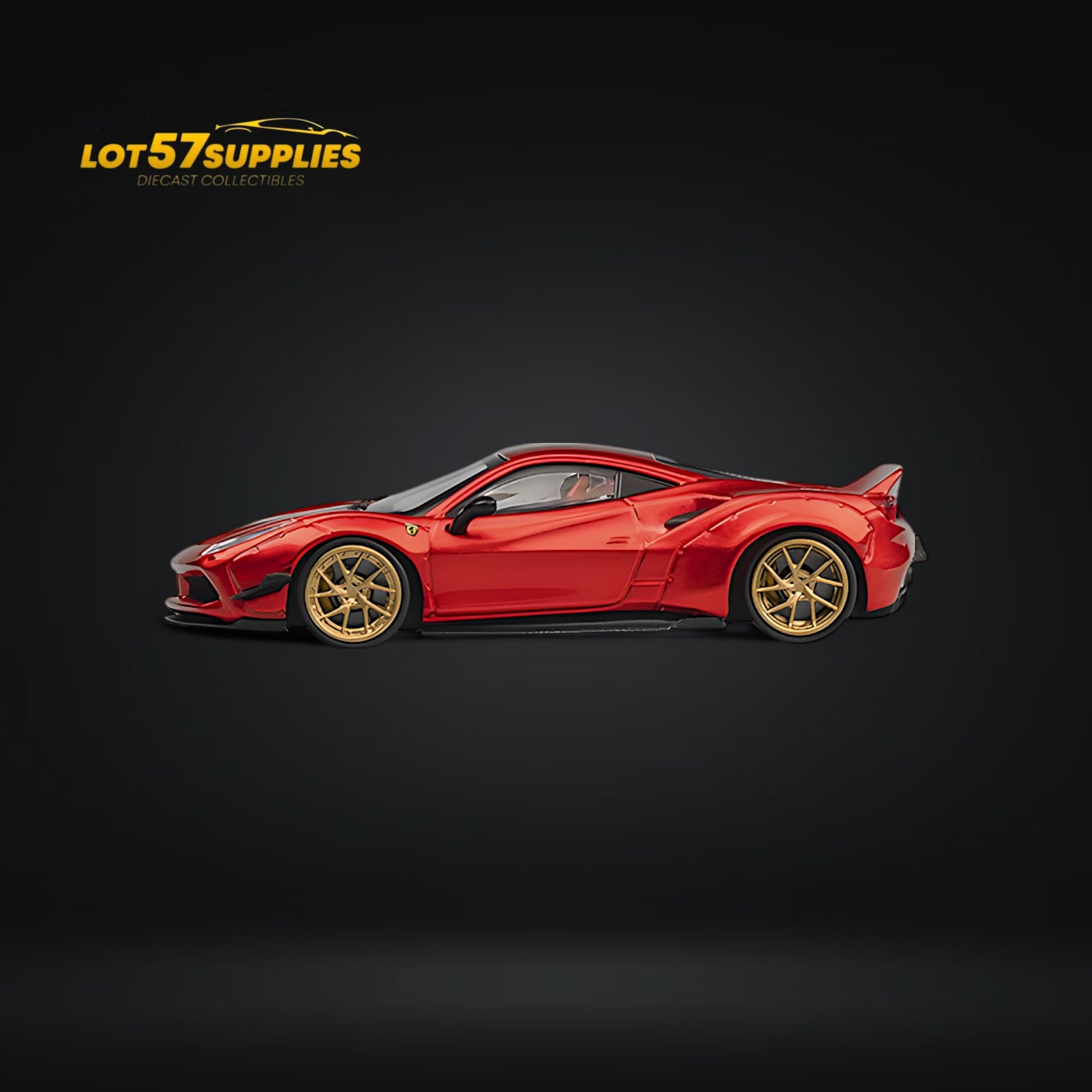 CM Model 488 LBWK Widebody Metallic Red 1:64