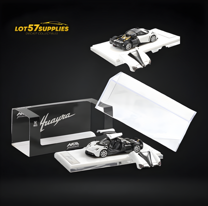 HKM Premium Huayra Coupe 2014 in Glacier White Openable 1:64