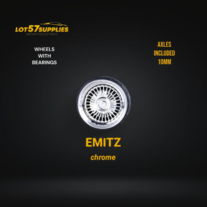 Custom Order Only - Skalwerk - EMITZ CHROME - 1:64 (1 SET = 4 Wheels)