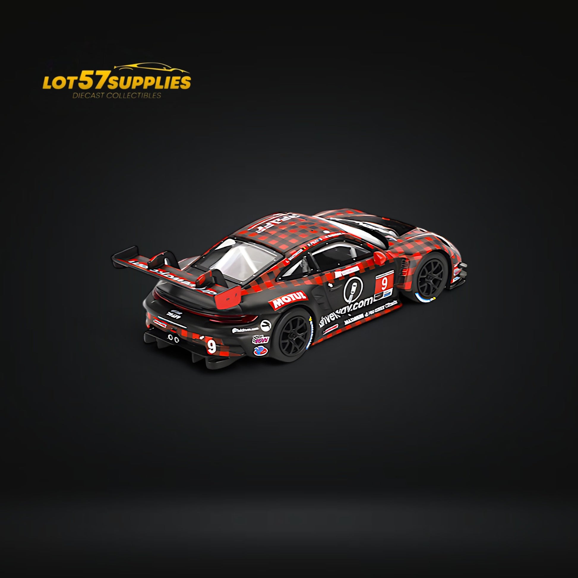 Mini-GT Porsche 911 GT3 R #9 GTD PRO Pfaff Motorsports IMSA 2023 Sebring 12 Hrs. Winner #770 1:64