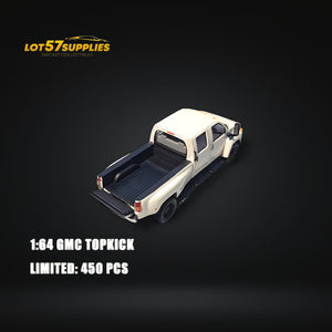 GOC GMC TOPKICK Pickup White 1:64 - Limited to 450 Pcs